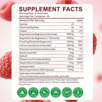 Magnesium Glycinate Gummies 600mg, Zzz & Relaxation, High Absorption, Raspberry Flavor, 60 Count, Supports Muscles, Bones & Energy, Vegan, Sugar Free