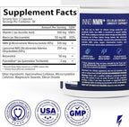 InnoSupps Inno NMN+ Supplement 500mg with NAD+ for Brain Function, Anti Aging & Cell Regeneration, Supports Cellular Energy, Muscle & Heart Health, w/Resveratrol, Niacin, & Vitamin C - 60 Servings