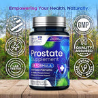 Prostate Health Supplements for Men - 3X Strength with Saw Palmetto Blend Stinging Nettle Root & Pumpkin Seed Support Complex - Supports Bathroom Trips Prostate & Urinary Health - 120 Capsules
