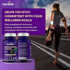 Darkberry Fusion Tablets – 1000 mg – 120 Tablets – 2 Tablets Per Day, 2-Month Supply – 8-Berry Blend with Maqui, Haskap, Aronia, Blueberry, Tart Cherry, Blackcurrant, Acai & Elderberry