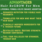 Nikoni Hair ReGROW for Men – Liposomal Hair Support Liposomal Formula with Biotin, Keratin, Saw Palmetto & Essential Nutrients-60 Vegan Softgels
