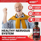 HERBIFY Lions Mane Supplement - Daily Mushroom Supplement for Memory, Focus & Clarity - Brain Booster - Lions Mane Tincture for Immune Support - 4 Fl oz Strawberry Flavor
