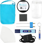 Colloidal Silver Generator Kit – 99.99% Pure Silver Wire, TDS Meter, Laser, Jar & Travel Bag – Constant Current Machine for True Nano Particles at Home