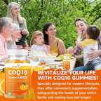 CoQ10 Gummies 250mg, Plus Omega-3, Vitamin B3 & Zinc, Magnesium - High Absorption Coenzyme Q10 Supplements for Heart Health, Cellular Energy, & Antioxidant Support, 60 Count