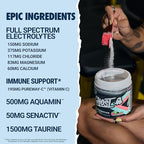 GHOST Hydration Tub, Electrolyte Powder, Kiwi Strawberry - Sugar Free Instant Electrolyte Drink Mix - Caffeine-Free Daily Hydration & Immune Support with Clean Formula - 40 Servings