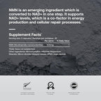 SRW Laboratories NMN | Supports Healthy Aging | 60 Vege Capsules | Supplement for DNA Maintenance, Cellular Energy Production | Increase NAD+ Levels | 500mg Dose