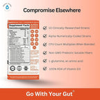 GoLive Prebiotic and Probiotic for Women, Men, Kids. Tangerine Turmeric Synbiotic Powder w/ L-Glutamine, Vitamin D3, Electrolytes. For Gut Health, Digestion, Metabolism, Immunity 15-50B CFUs.