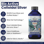Optivida Colloidal Silver Liquid - 10 PPM Liquid Silver Immune Support - 2 Pack Nano Silver Hydrosol Liquid for Family Wellness - Natural Silver Water for Adults & Kids, Non-GMO, 3rd Party Tested