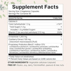 Pure D Mannose 1,300mg with Cranberry & Probiotics, 240 Veggie Capsules | Urinary Tract Health for Women | Plus 1 Million CFU Probiotics Blend & High Absorption Vitamin C | Filler Free, Non-GMO