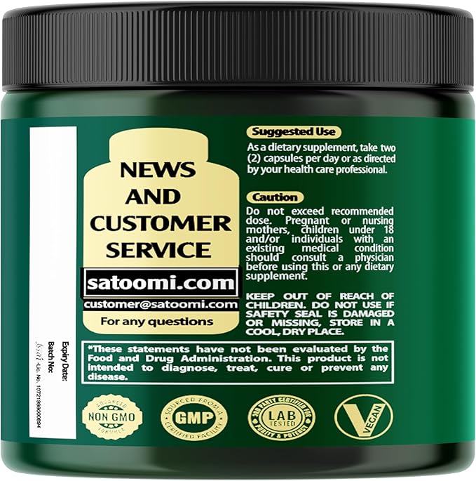 Satoomi 8in1 NMNH - NMN Supplement Alternative - NAD Supplement to Support NAD Levels Added Fisetin, Resveratrol, Quercetin, Turmeric, Berberine, Vitamin D3 & C - 60 Count for 30 Days