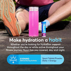 Nuun Energy Electrolyte Tablets with Ginseng, Caffeine from Green Tea Extract, Vitamin B12, B6, B5, Magnesium & 4 Other Electrolytes, Gluten Free & Vegan, Mixed Flavors, 4 Pack (40 Servings Total)