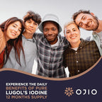 Lugols Iodine Solution 2% - 1 Year Supply - High Potency Liquid Oral Iodine Drops with Superior Absorption – Improves Overall Health & Energy for Women, Men, Kids - 2 fl Oz (Pack of 2)