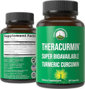 Theracurmin Up to 42X Greater Absorption vs Standard Curcumin - High Bioavailable Turmeric Curcumin Capsule Supplement - Clinically Studied, Supports Muscle Recovery, Joints, Mobility for Women, Men