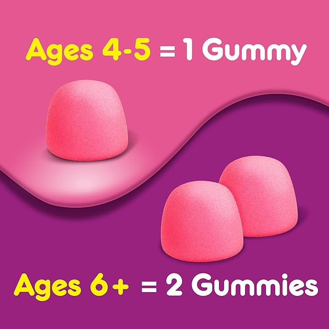 Pepto Kids Gummies, Helps Relieve Occasional Upset Stomach, Acid Indigestion, Sour Stomach and Heartburn, 24 Gummies,(Pack of 2)
