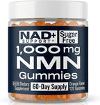 SHIZAM NMN Supplement Gummies – Nicotinamide Mononucleotide (NMN) 1000-mg per Serving | NAD+ Supplement Format | Sugar-Free NMN Gummies | 120 Gummies | 60-Day Supply