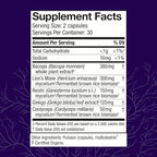 Host Defense MycoBotanicals Brain Capsules, 120 ct (Pack of Two 60 ct Units)