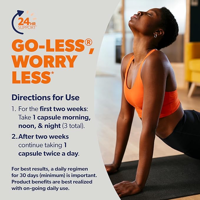 AZO Bladder Control with Go-Less Daily Supplement | Helps Reduce Occasional Urgency, leakage due to laughing, sneezing and exercise††† | 72 Capsules
