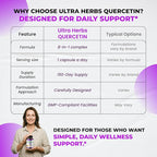 Quercetin Supplement with Bromelain, Vitamin C and Zinc, Nattokinase, NAC, Elderberry, Elderberry | 8 in 1 Ultra Antioxidant Complex for Immune Health | 150 Capsules