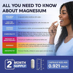 Magnesium Glycinate - Sleep & Relaxation Support - Extra Strength Glycinate, Glycine & Taurine 1500 mg - Magnesium Supplement for Women & Men - Chelated & High Absorption - Made in USA - 120 Capsules