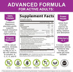 Plant Based Calcium Supplement with Vitamin D3,K2 Gummy for Bone Strength, Contains Whole Food Natural Minerals-Bone Health, Calm Mood & Sleep Support for Women & Men (2 Pack)
