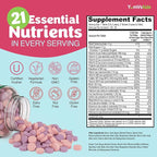YumVs Kids Multivitamin with Iron & Minerals Chewable Tablets – Grape & Berry Flavor Vitamins for Toddlers & Children Age 2+ – Daily Multivitamin for Immune Support – Kosher, Non-GMO – 120 Chewables