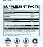 Nootrix Gut Health Complex Supplement | Probiotics for Gut Health, Colon Cleanse & Bloating Relief | Promotes Healthy Digestion | Digestive Enzymes, Postbiotics & Prebiotics | 90 Capsules