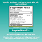 Global Health Trax - Active Digestive Enzymes Supplement, 90 Capsules - Comprehensive Digestive Support with Enzymes to Promote Healthy Digestion for Men and Women