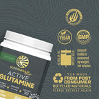 L-Glutamine Powder Glutamine Supplement Support Muscle Recovery Gut Health Support Reduce Soreness Amino Acids Boost Protein Synthesis Accelerates Recovery Post-Workout 100 Servings Unflavored