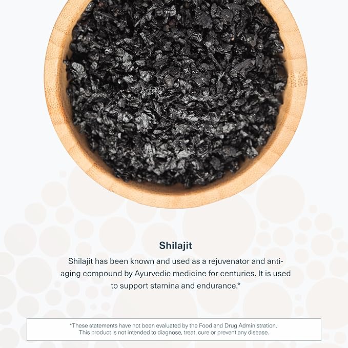Youtheory Shilajit - PrimaVie Himalayan Shilajit Capsules - Supports Energy, Stamina & Endurance* - Gluten Free - 60 Capsules (30-Day Supply)