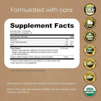 NaturaLife Labs Organic Ashwagandha 2100 mg per Serving – Full Spectrum Root Powder and Standardized Extract (Withanolides) – 100 Capsules – Vegan – Non-GMO, Gluten-Free (2 Pack)
