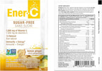 Ener-C Sugar Free Multivitamin Drink Mix - Vitamin Powder for Water, Electrolytes Powder No Sugar, Hydration Boost Packets, Zero Sugar, Vitamin C & B12 Supplement Liquid Mix - Lemon Ginger, 60 Count