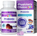 Physician's CHOICE Probiotics for Kids - 7 Diverse Strains, Organic Prebiotics, Vitamins & Minerals - Clinically Studied L. Rhamnosus - Immune & Digestive Support - No Sugar or Artificial Dyes - 60ct