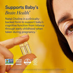 Ritual Natal Choline Supplement - 550mg - to Support Baby’s Cognitive Function When Taken During Pregnancy and Postpartum Choline Content in Breastmilk* - Vegan - Citrus - 30 Capsules - 30 Servings