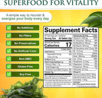 Sunlit Best Spirulina Tablets - Organic Spirulina Tablets USDA Premium 500 Count - Natural Spirulinas Organic Burst for Immune Support Muscle Growth, Energy Boost w/Chlorophyll - High Protein, Non GMO