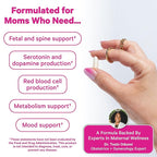 Pink Stork Folate: Methyl Folate - MTHFR Acid, Natural Form of Folic Acid for Pregnancy, Formulated for Mom + Baby, Women-Owned, 60 Capsules (Packaging May Vary)