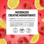 Force Factor Creatine Monohydrate Powder, 5g Micronized Dose to Support Muscle Growth, Strength, Recovery, Cognitive Health & Working Memory, Raspberry Lemonade, 100 Servings