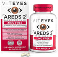 Viteyes AREDS 2 Zinc Free Macular Support, Natural Allergen Free Capsules with Vitamin E, Vitamin C, Lutein & Zeaxanthin, No Zinc, No Copper, Eye Doctor Trusted, Manufactured in the USA, 60 Ct