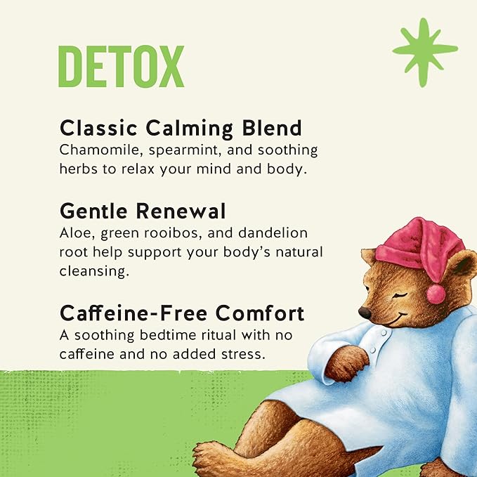 Celestial Seasonings Sleepytime Wellness Detox Tea, Caffeine Free, 20 Tea Bags Box