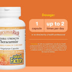 Natural Factors, CurcuminRich Double Strength Theracurmin, 60 mg, Just 1 Capsule Daily, Formulated for Superior Absorption, 60 Count (Pack of 1)