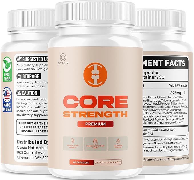 (2 Pack) Core Strength - Core Strength Capsules Premium Advanced Formula All Natural Ingredients Maximum Strength Support Daily Pills for Health and Wellness Reviews, 120 Capsules for 2 Months