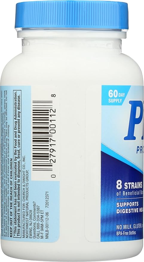 Nutrition Now PB8 Acidophilus Probiotic, Gluten Free, 120 Capsules (Pack of 1)