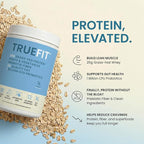 TrueFit High Fiber Protein Powder, Grass-Fed Whey Meal Replacement Shake with Prebiotics, Probiotics, & Organic Superfoods, Keto Friendly, Gluten Free