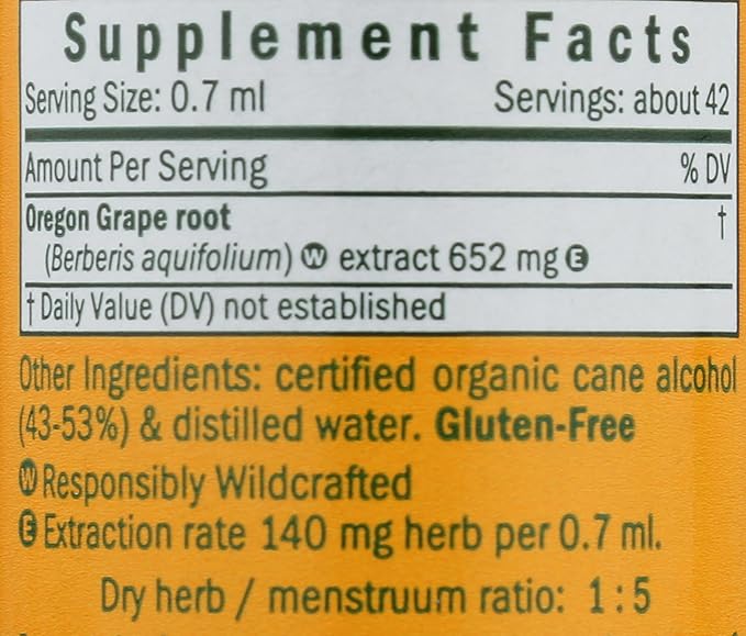 Herb Pharm Oregon Grape Root Liquid Extract - 1 Ounce