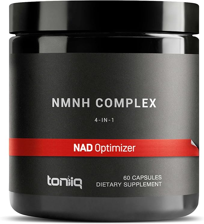 Toniiq NMNH Supplement – Ultra High Potency 1,000mg Complex with Clinically Studied Uthpeak™ NMNH, Resveratrol, Quercetin & TMG – Highly Purified – Third-Party Lab Tested – 60 Capsules