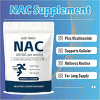 Consciousnutra NAC Supplement with NAD+ & Coconut Oil | 2-in-1 N Acetyl L Cysteine Plus Nicotinamide Forms | NAD Supplements for Women & Men | Non-GMO, Gluten Free, 300 Softgels