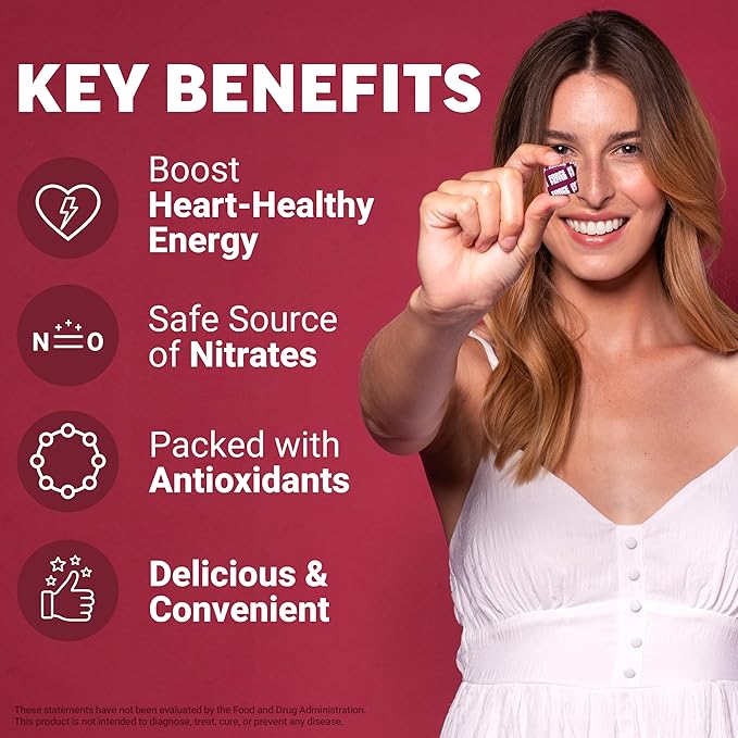 Force Factor Total Beets Soft Chews with Beetroot, Nitrates, L-Citrulline, Grapeseed Extract, & Antioxidants, Healthy Energy Supplement with Elite Ingredients for Heart, Superfood, 120 Count, 2-Pack