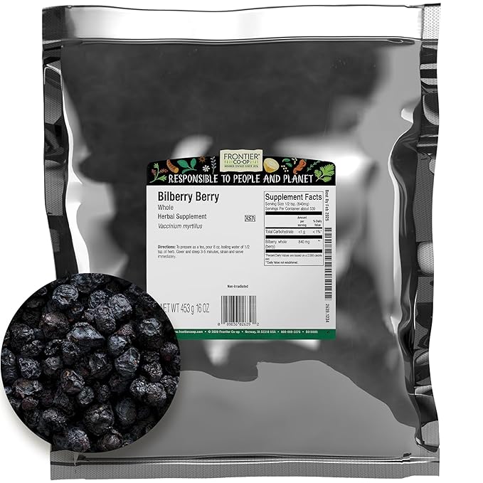 Frontier Bulk Bilberry Berry Whole, 16 Ounce