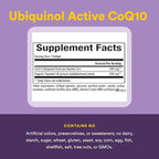 Natural Factors Ubiquinol 200 mg - Supports Heart Health & Natural Vitality - Antioxidant Support Supplement with Superior Absorption - Energy Support with Flaxseed Oil - 60 Softgels (60 Servings)