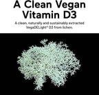 SMARTERNUTRITION Vegan Vitamin D3 5000 IU + Natural Vitamin K2 1100 mcg in Organic Coconut & Olive Oil - D3 K2 Supplement for Immune & Bone Support - 60 Softgels[30 Day Supply]
