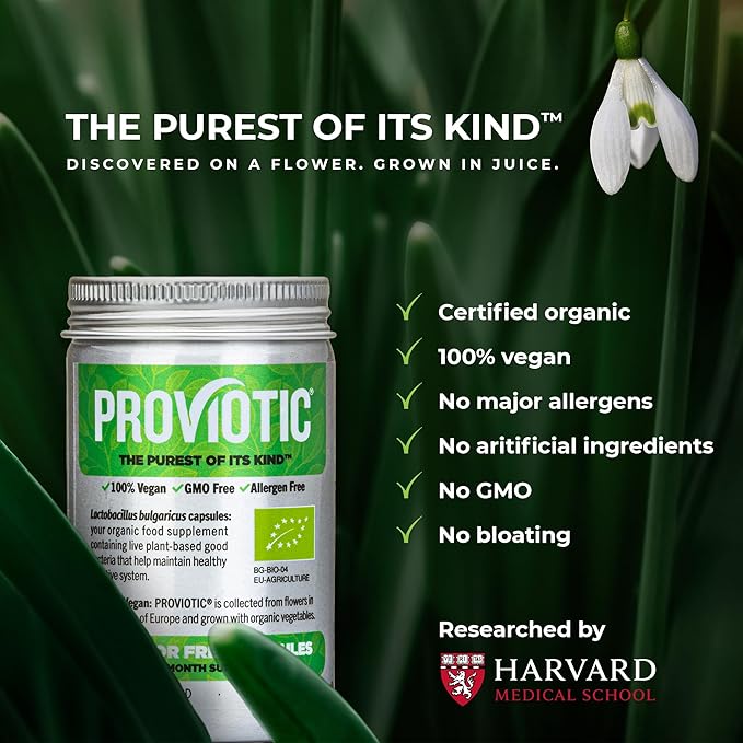 Vegan Probiotic Supplement - Patented Formula for Digestive Health & Immune Support - Anti-Bloating Capsules for Men & Women - Enhance Gut Health - Probiotics Capsules